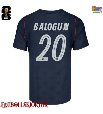 Förenta stater Folarin Balogun #20 Bortatröja VM 2026 Kortärmad